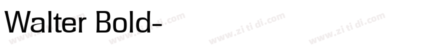 Walter Bold字体转换